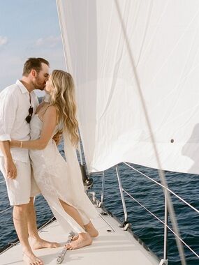 Sheer Ivory Slip Dress with Scarf Overlay BRIDAL